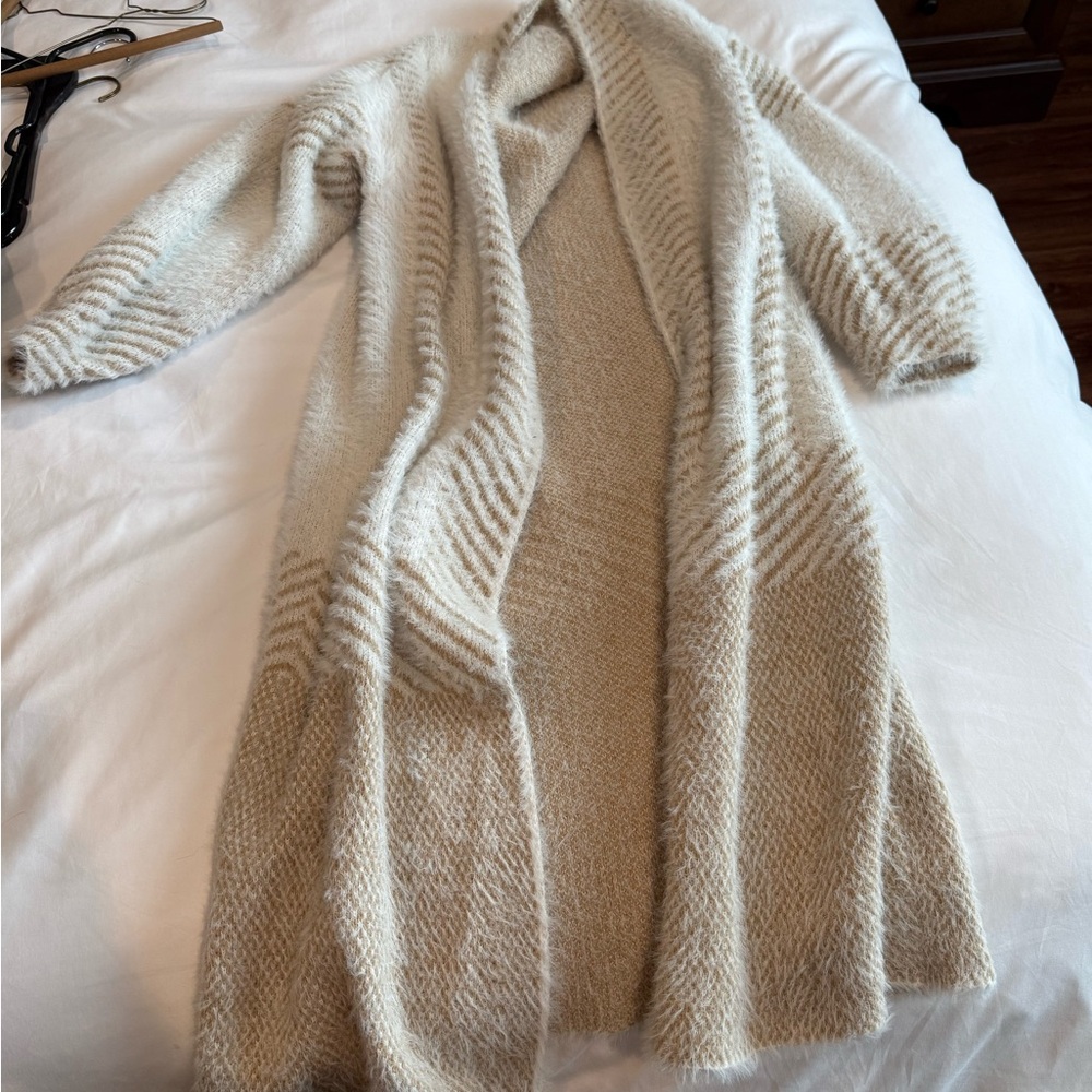 Cozy Cream Knit Duster Sweater